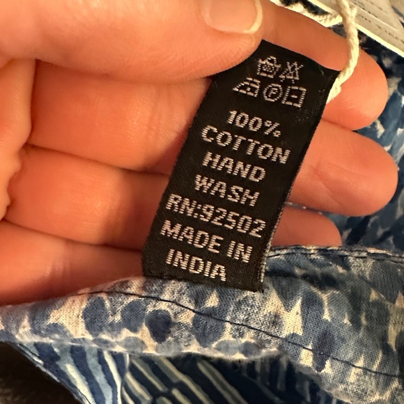 S/M.   NWT.  Blue Patchwork Dress.  225268.   CL/GR05 - Picture 4 of 4